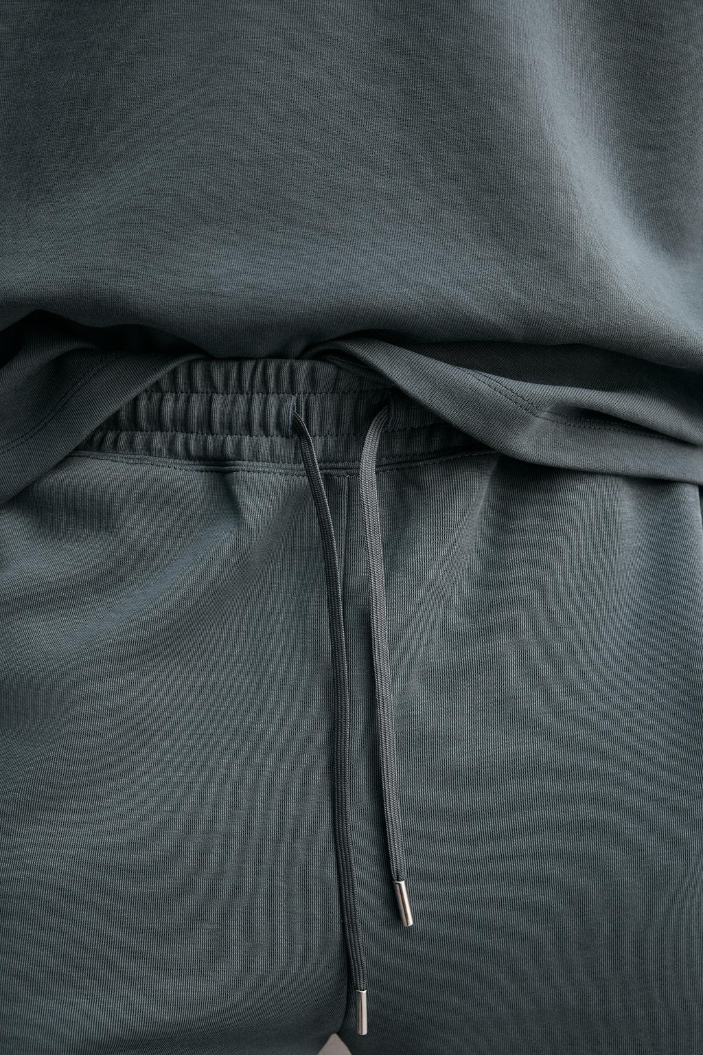 BERMUDA JOGGER RELAXED FIT INTERLOCK / verde lavado - Zara фото 6
