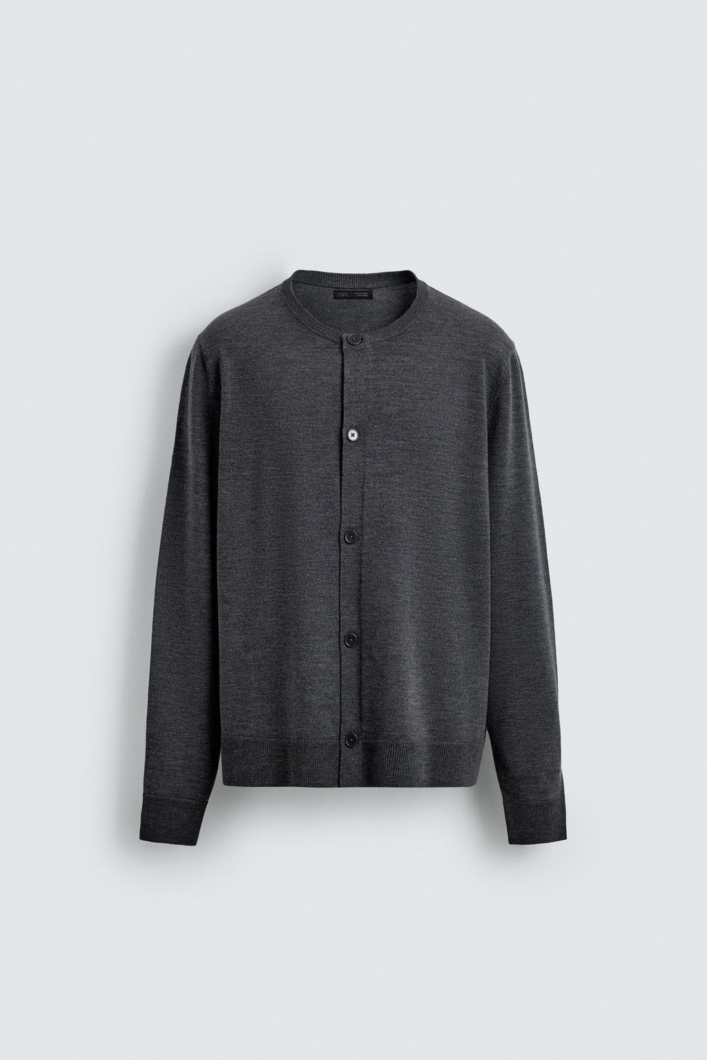 REGULAR FIT CARDIGAN WITH WOOL - Zara фото 8