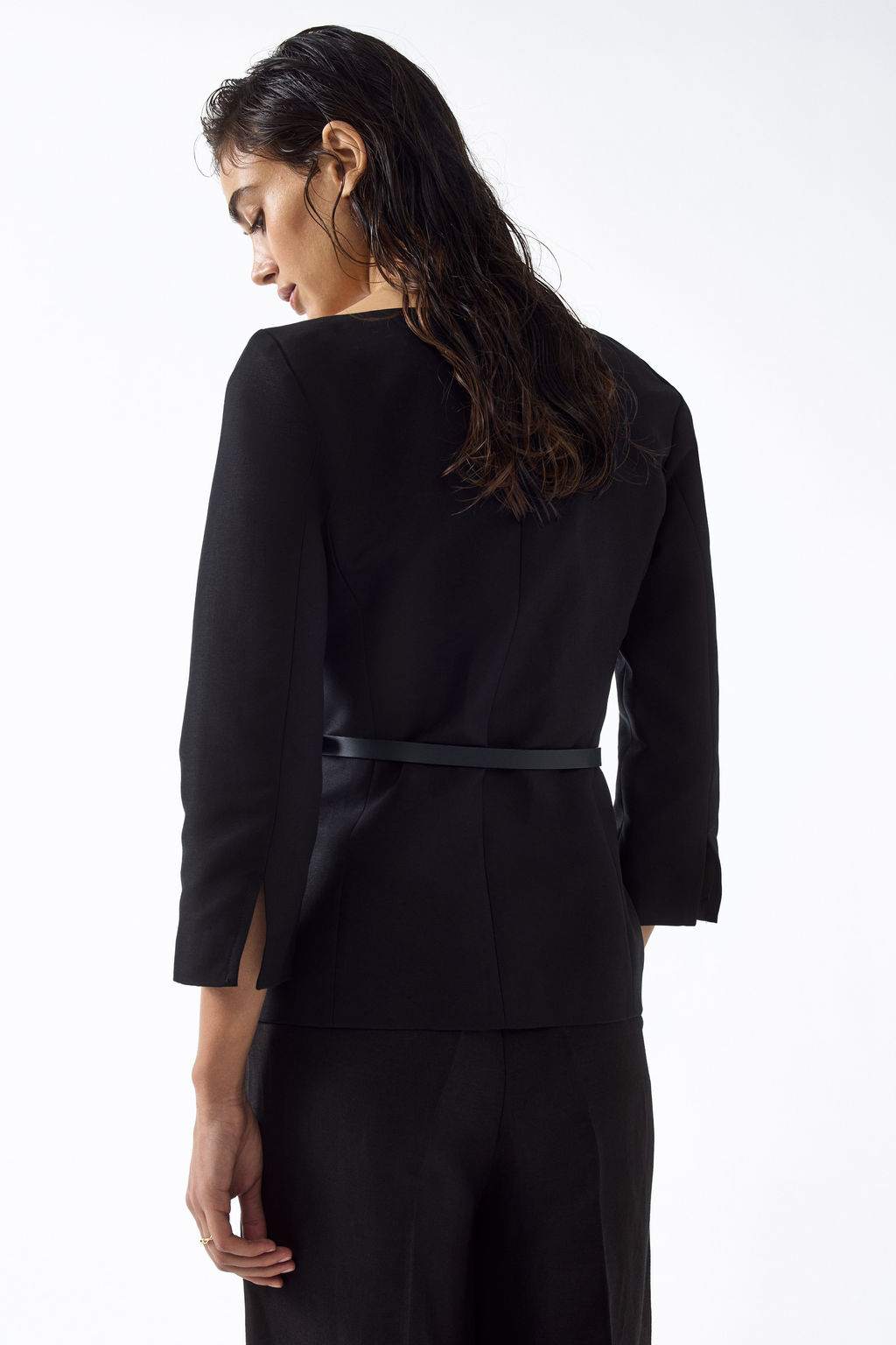 Blazer de algod?n con escote cuadrado - H&m фото 3