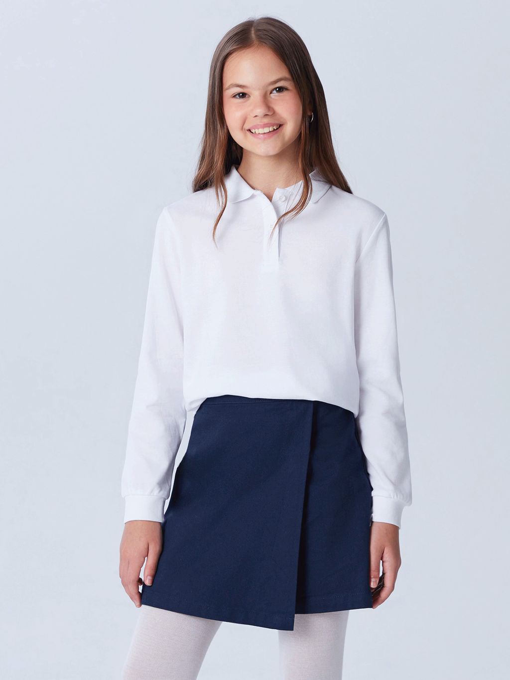 Polo Yaka Basic K?z ?ocuk Ti??rt 2li