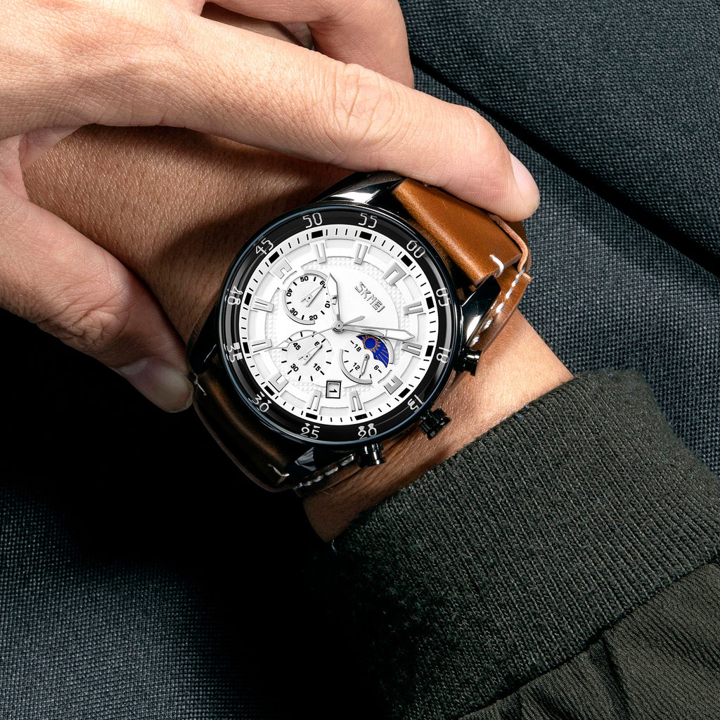 Часы наручные Skmei мужские 9249brown-silver