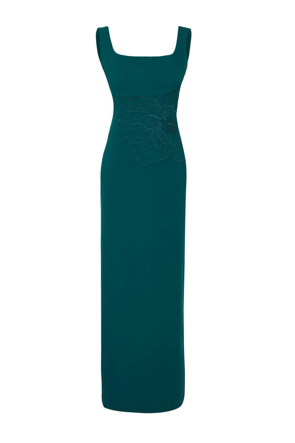 Trendyolmilla Bordo Cicek Aplike Detayl? Dokuma Maxi Abiye & Mezuniyet Elbise TPRSS25AE00177 фото 5