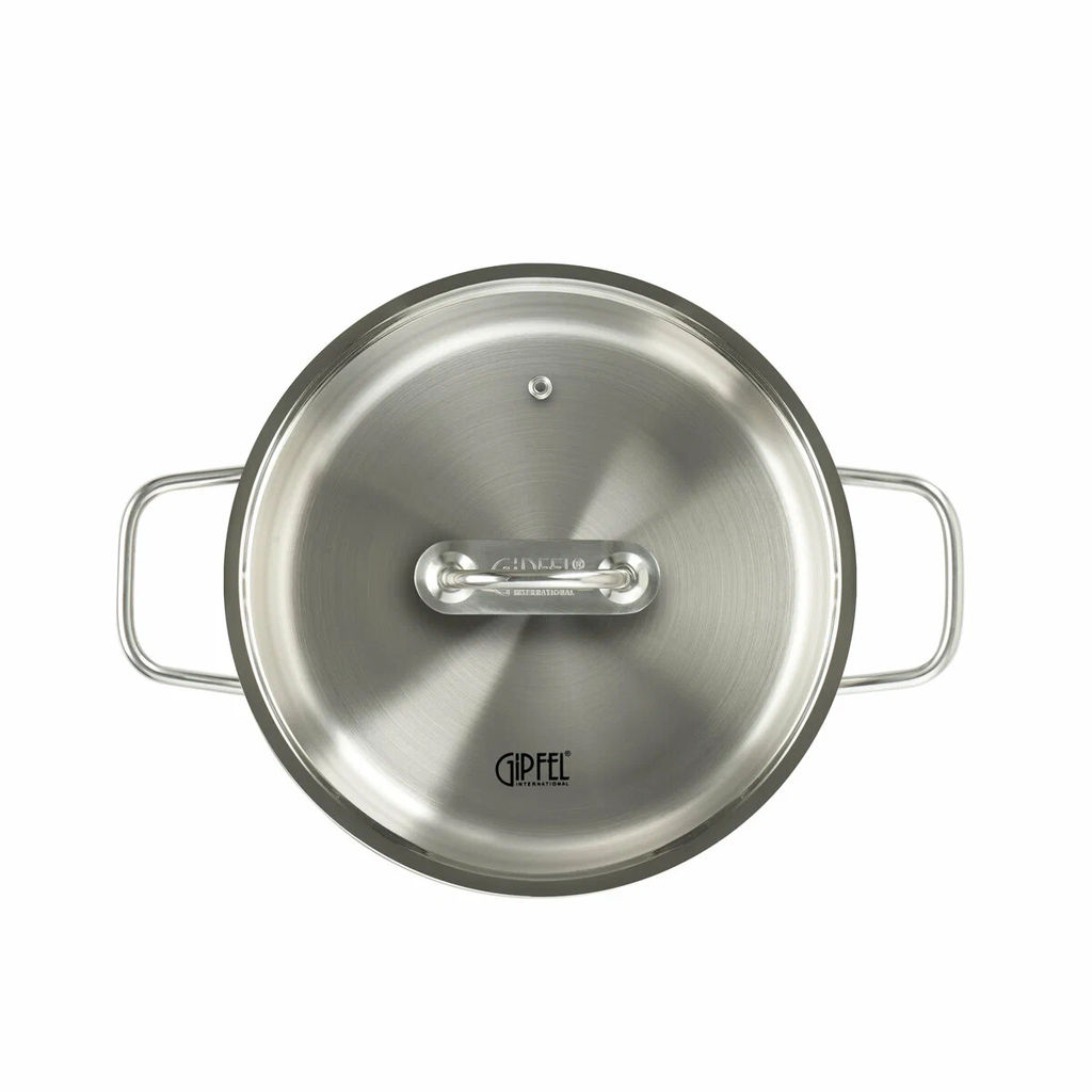 2700 GIPFEL Кастрюля CAPELLA 3,7л/20х13см, нержавеющая сталь 18/10, стеклянная крышка. Толщина: 0,6 - Werner фото 2