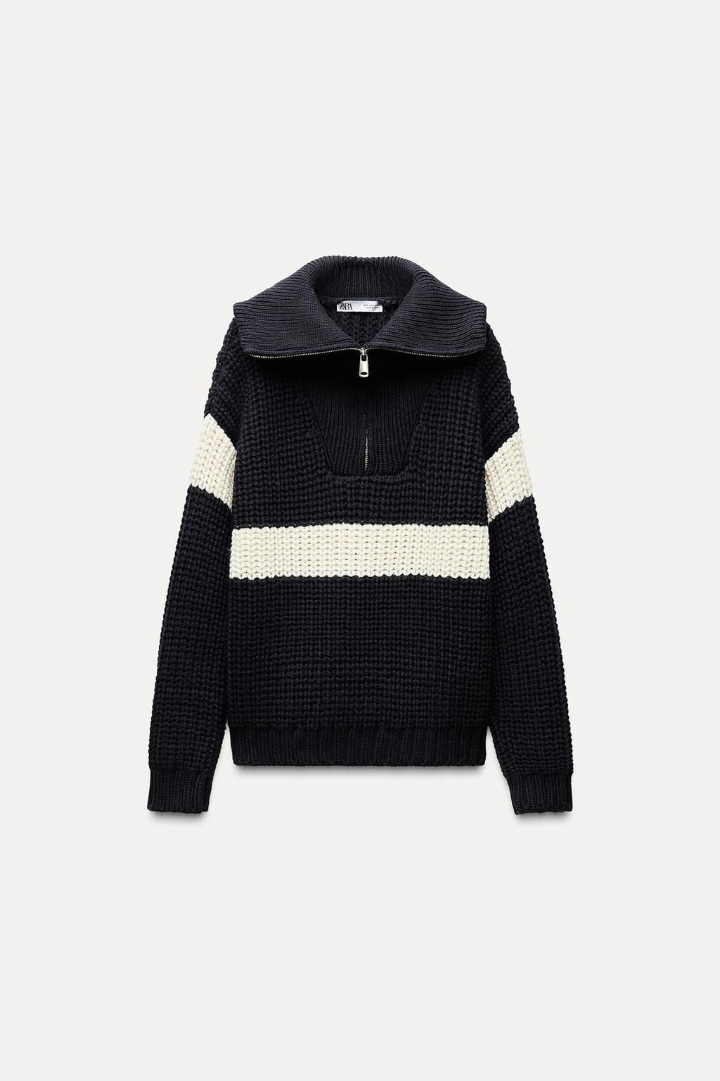 STRIPED KNIT SWEATER - Zara фото 4