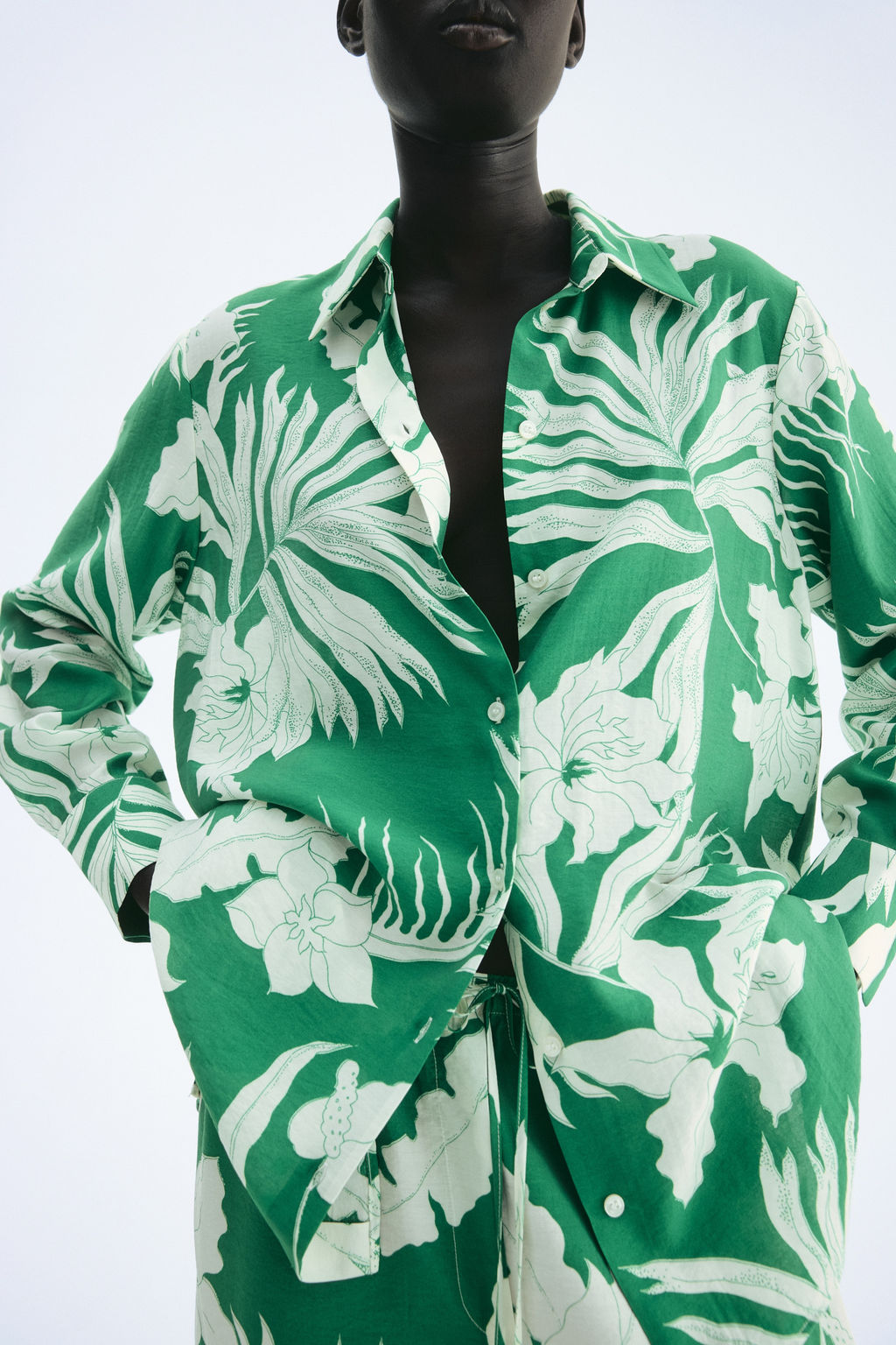 Camisa oversize estampada - H&m фото 3