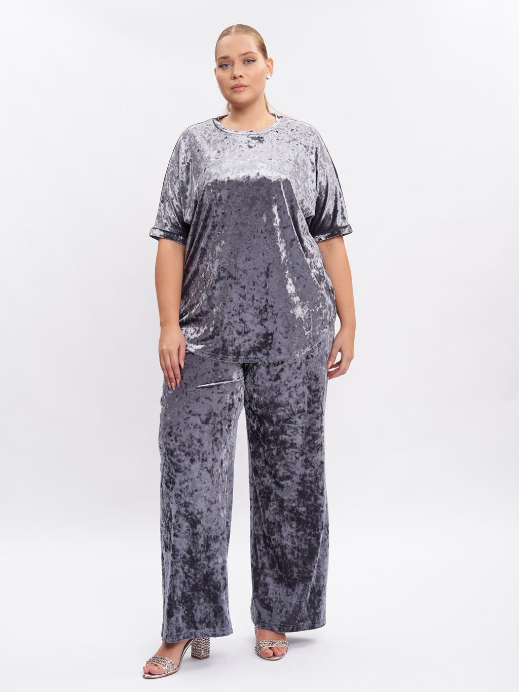 Бархатный костюм KO42911GRY23 - Артесса фото 7