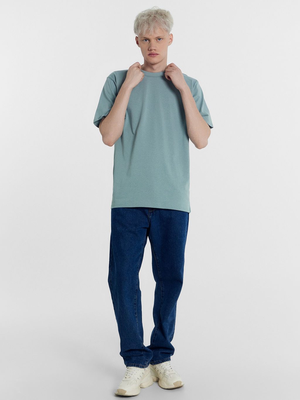 Футболка мужская в синем оттенке сланец 111875 - Mark formelle фото 3