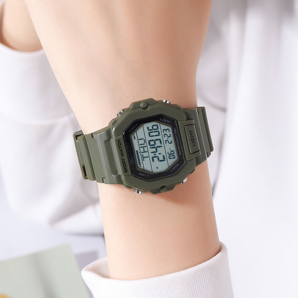 Часы наручные Skmei женские электронные спортивные 2573green