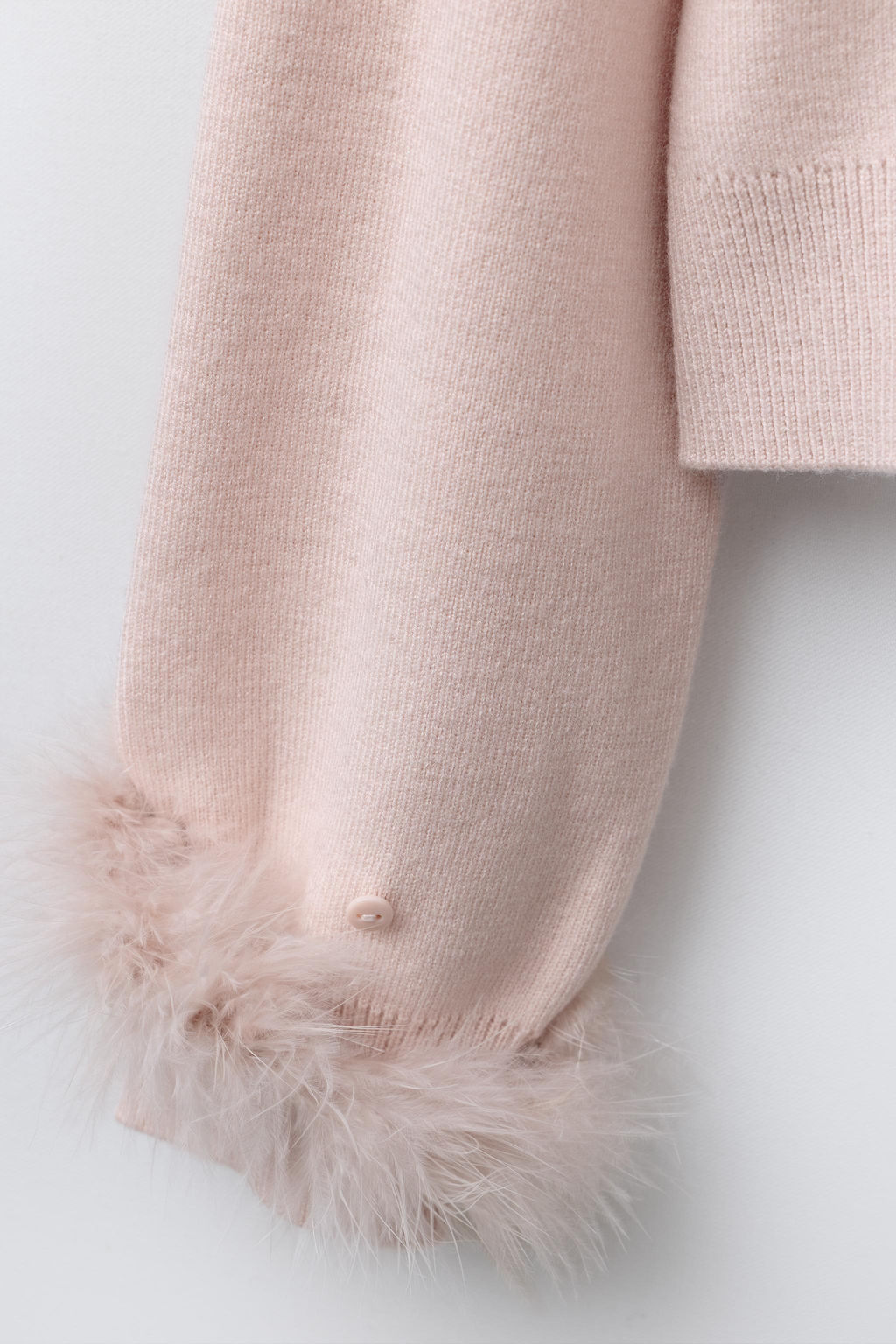 KNIT JUMPER WITH FEATHERS - Zara фото 4