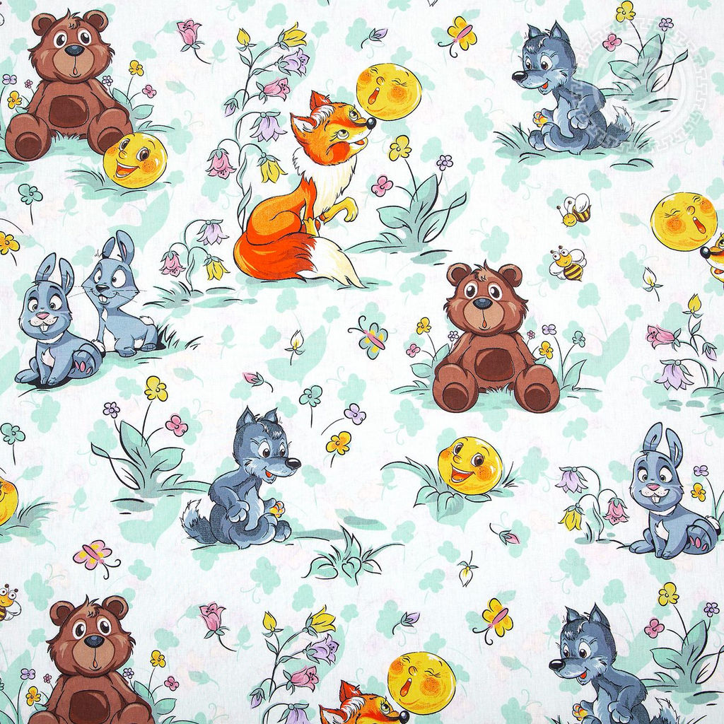 Постельное белье Колобок (поплин детский) 1,5 сп./Пододеяльник: 1 шт. - 215*145; Простыня: 1 шт. - 214*150; Наволочка: 2 шт. - 70*70; Поплин детский - Артпостель фото 4