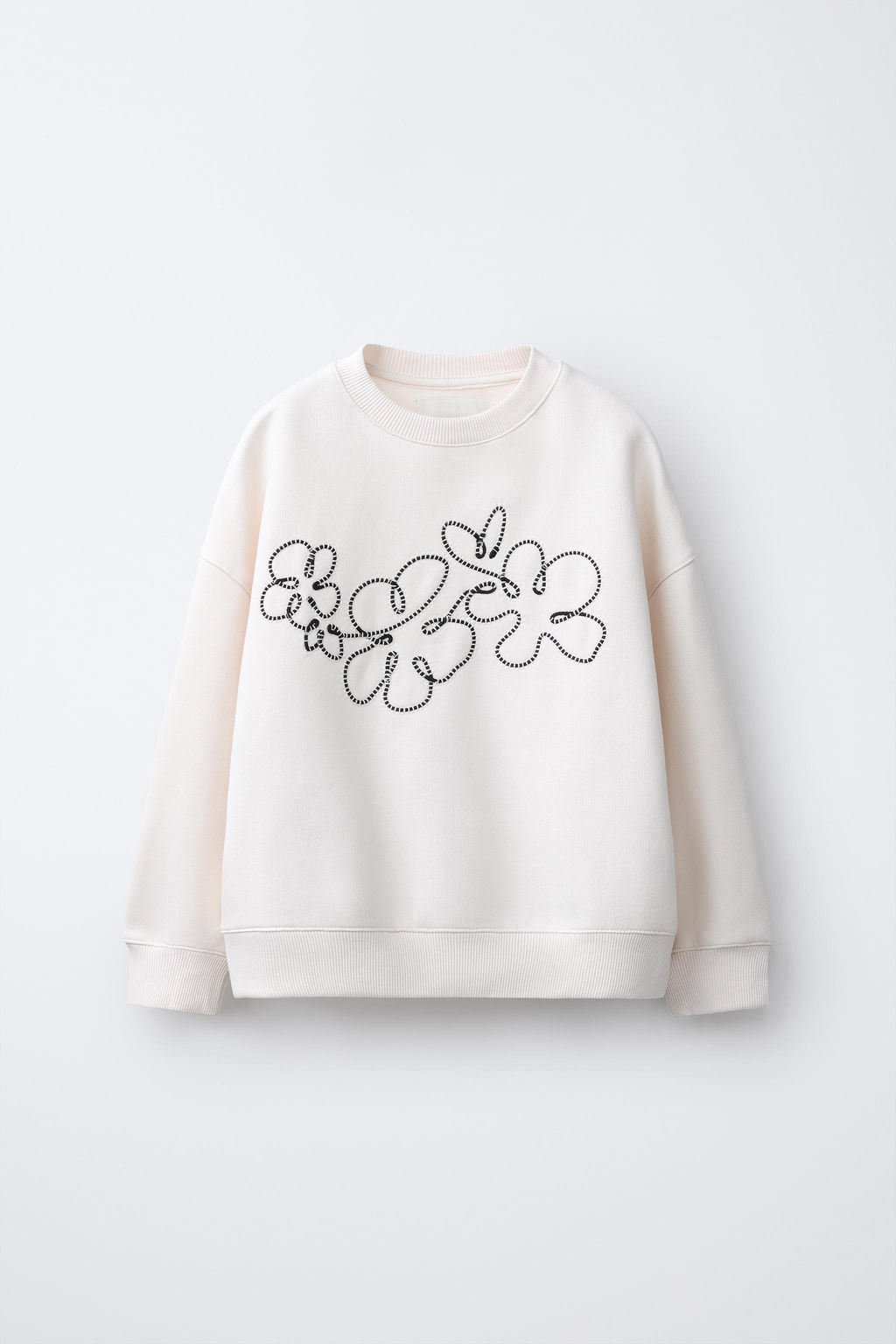 SUDADERA FLOR CORD?N / Crudo - Zara фото 2