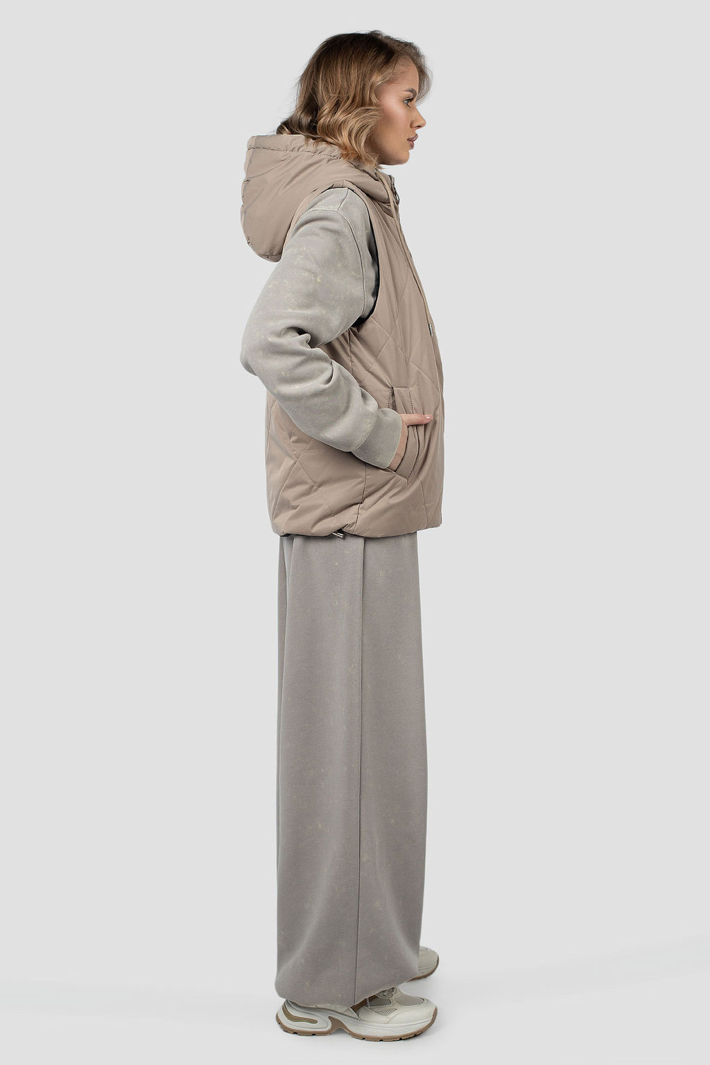 Куртка жилет двусторонняя демисезонная (синтепон 100) - El podio фото 5