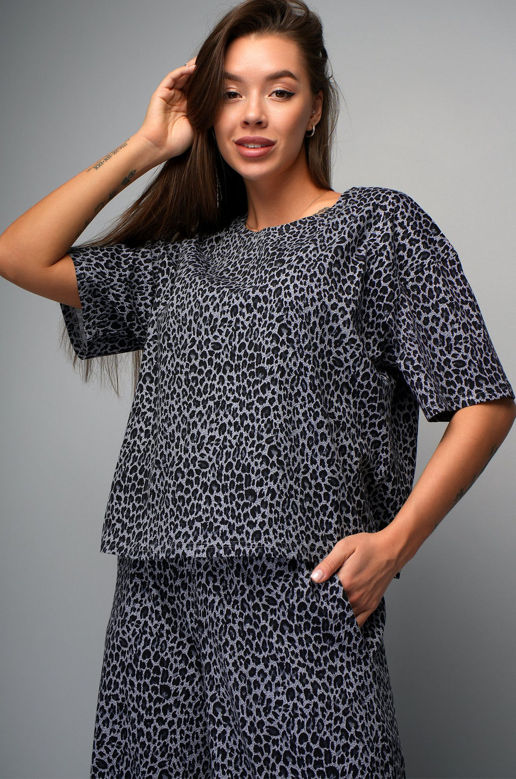 Женский костюм с широкими брюками Happyfox  фото 9