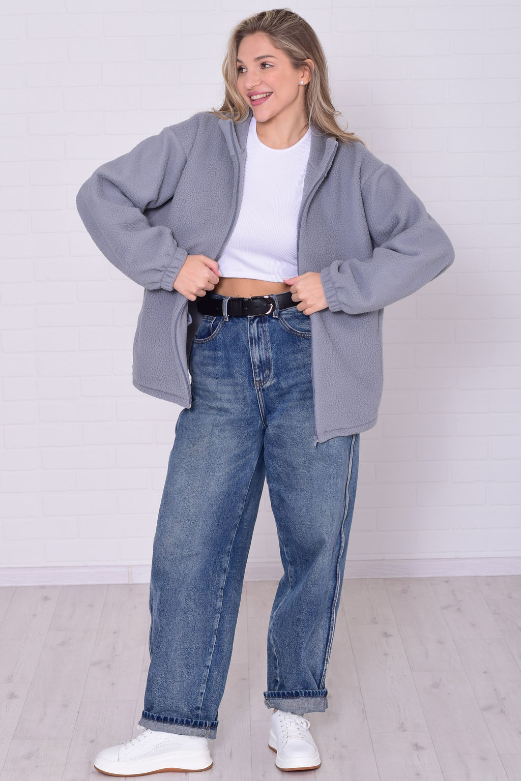 Толстовка женская 6-225 из флиса - Новое кимоно фото 24