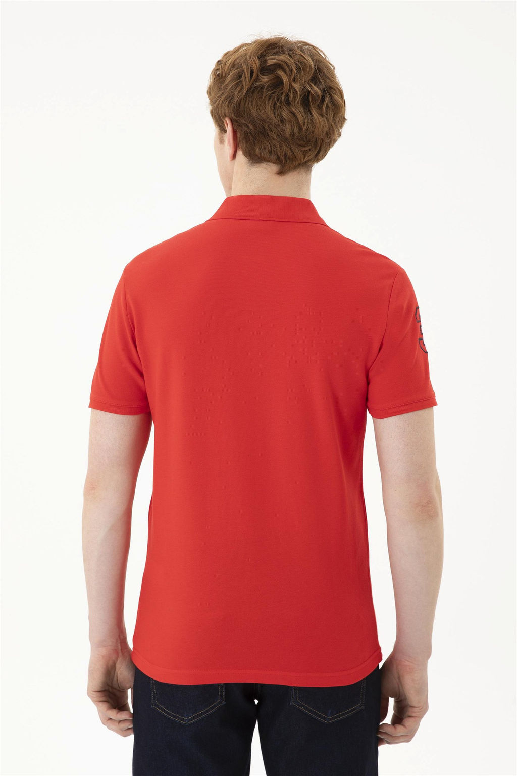 Мужская красная базовая футболка - U.s. polo assn фото 5