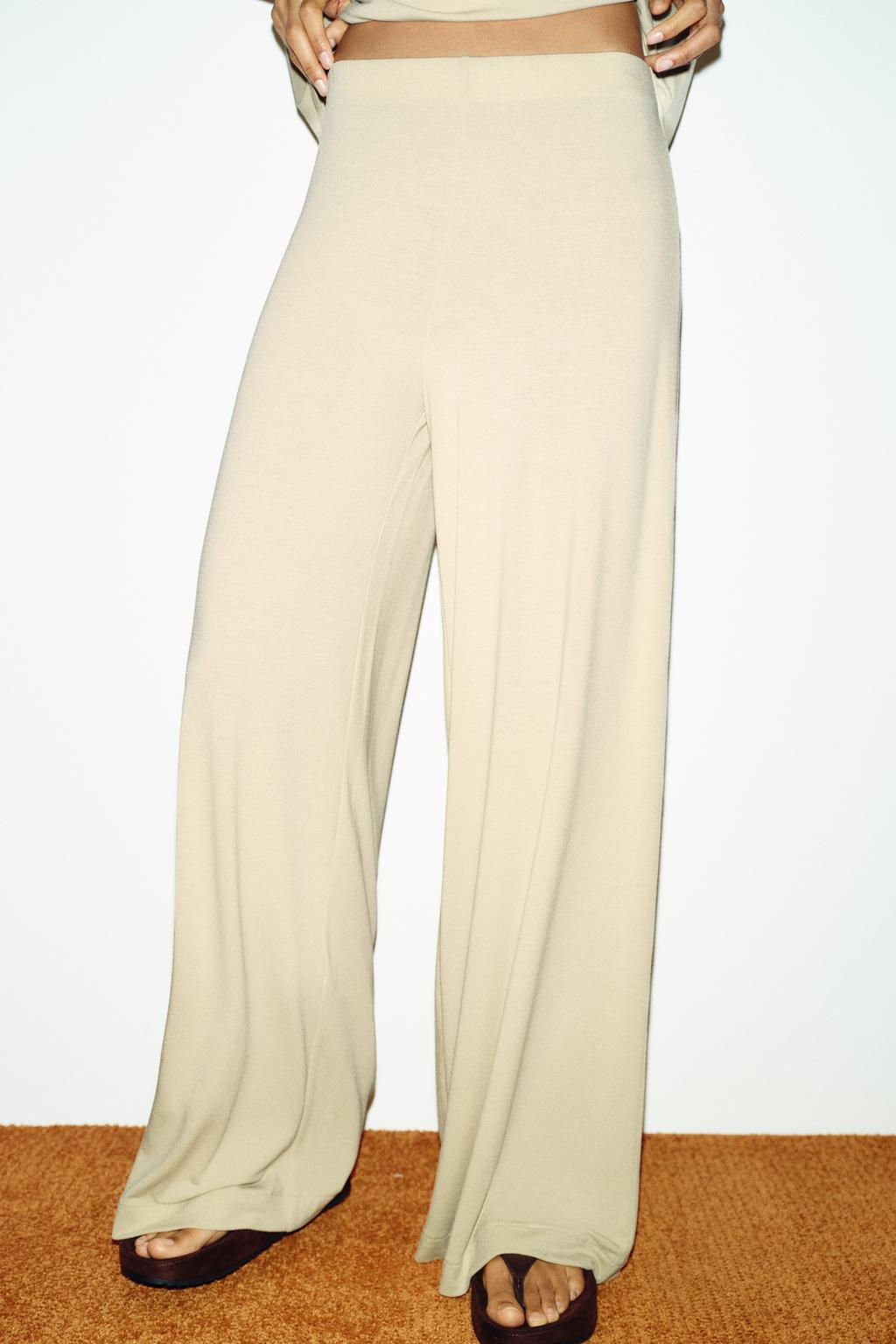 FLOWING PALAZZO TROUSERS - Zara фото 25