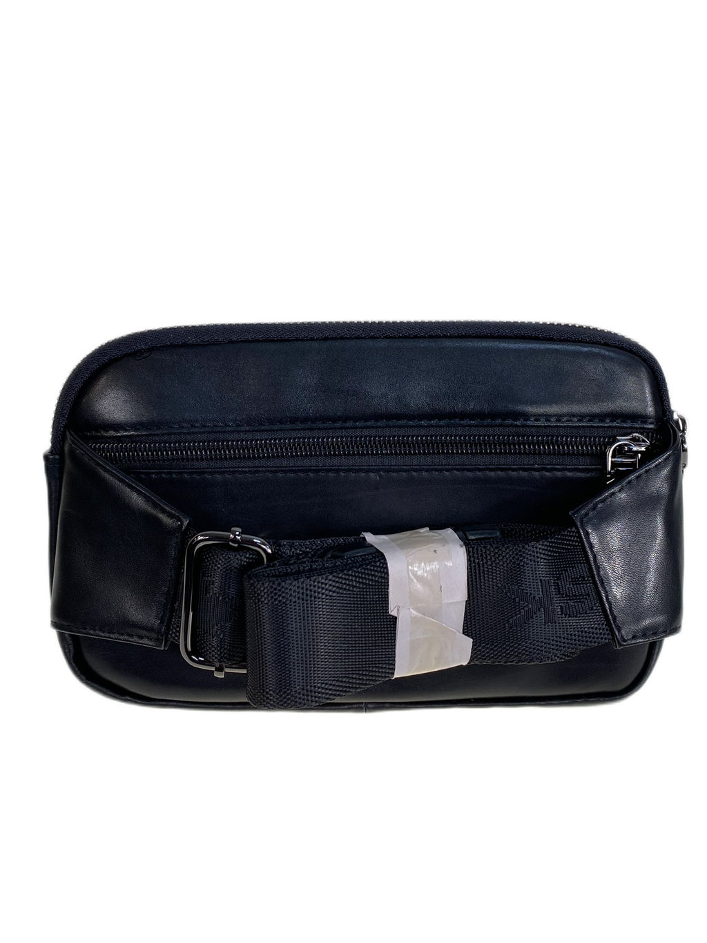 Сумка мужская на пояс из натуральной кожи, цвет черный - Greta фото 2