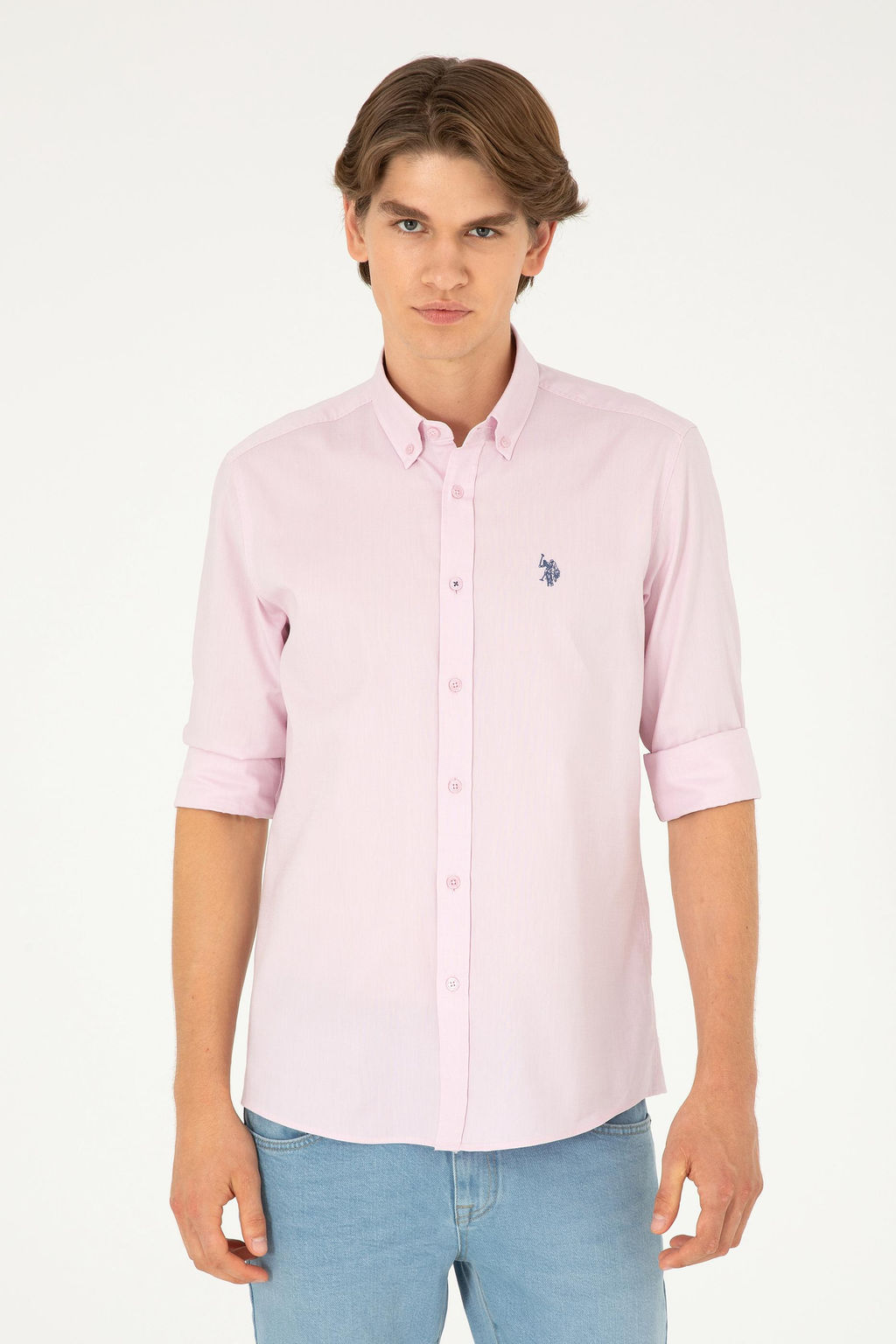 Мужская базовая рубашка с длинным рукавом Magnolia Неожиданная скидка в корзине - U.s. polo assn фото 3