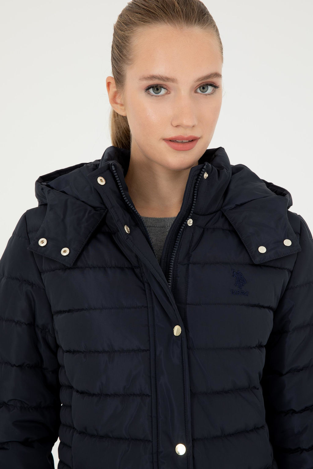 Женское темно-синее пальто - U.s. polo assn фото 2