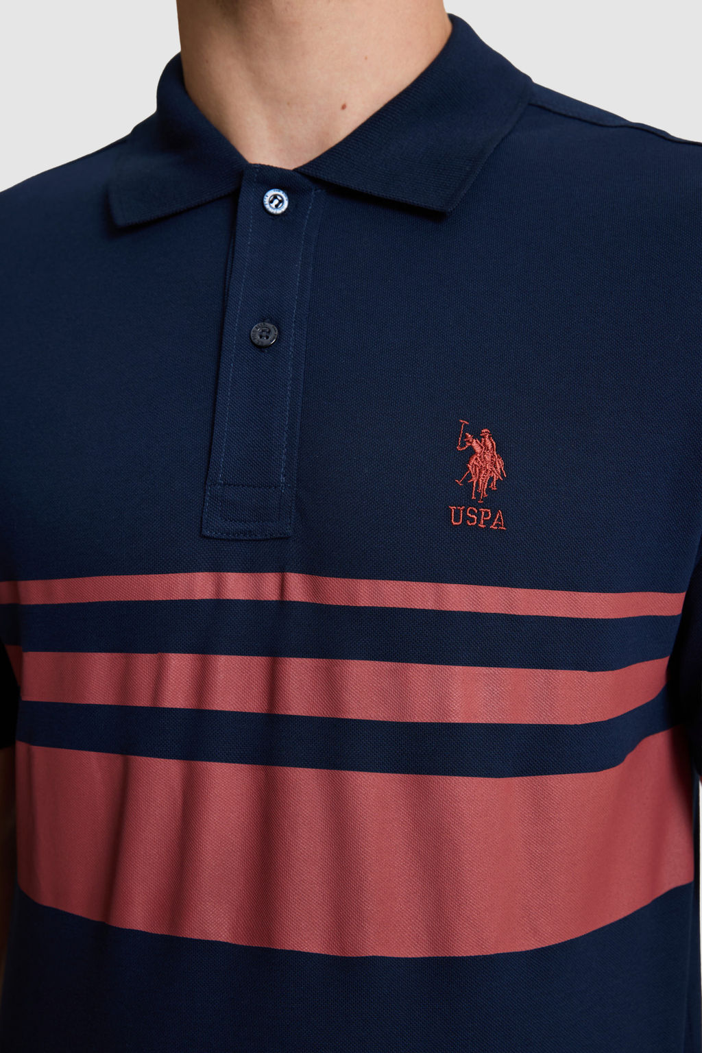 Erkek Lacivert Regular Fit Polo Yaka TiЕГrt - U.s. polo assn фото 6