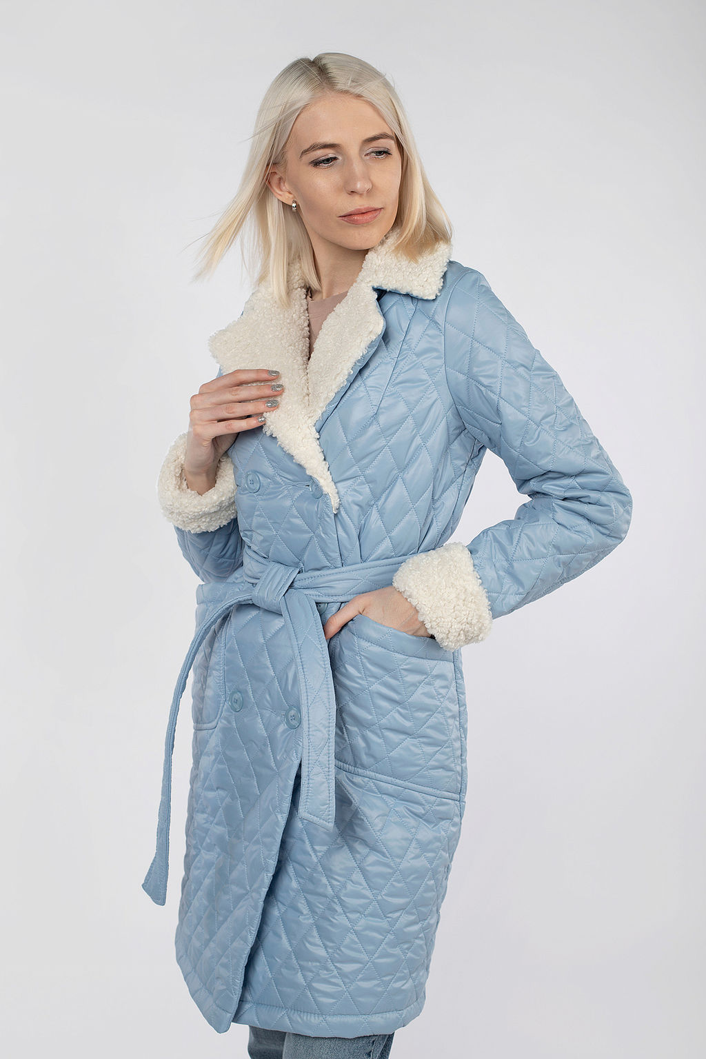 Пальто женское демисезонное (пояс) - Империя пальто фото 4