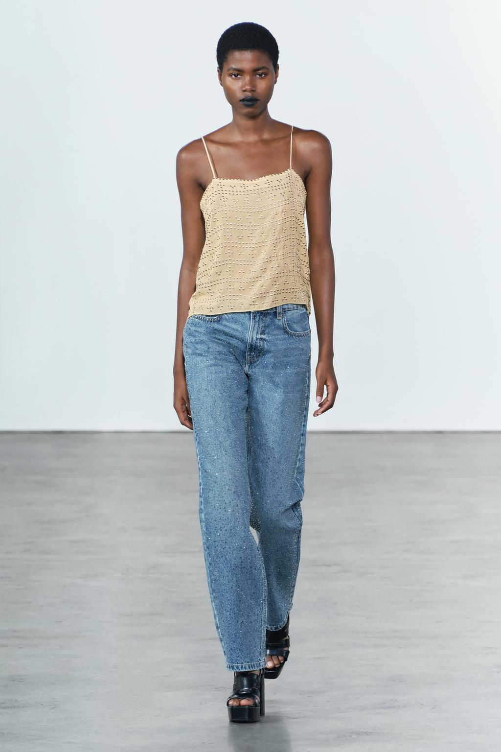 ZW COLLECTION TOP WITH STUDS - Zara фото 4