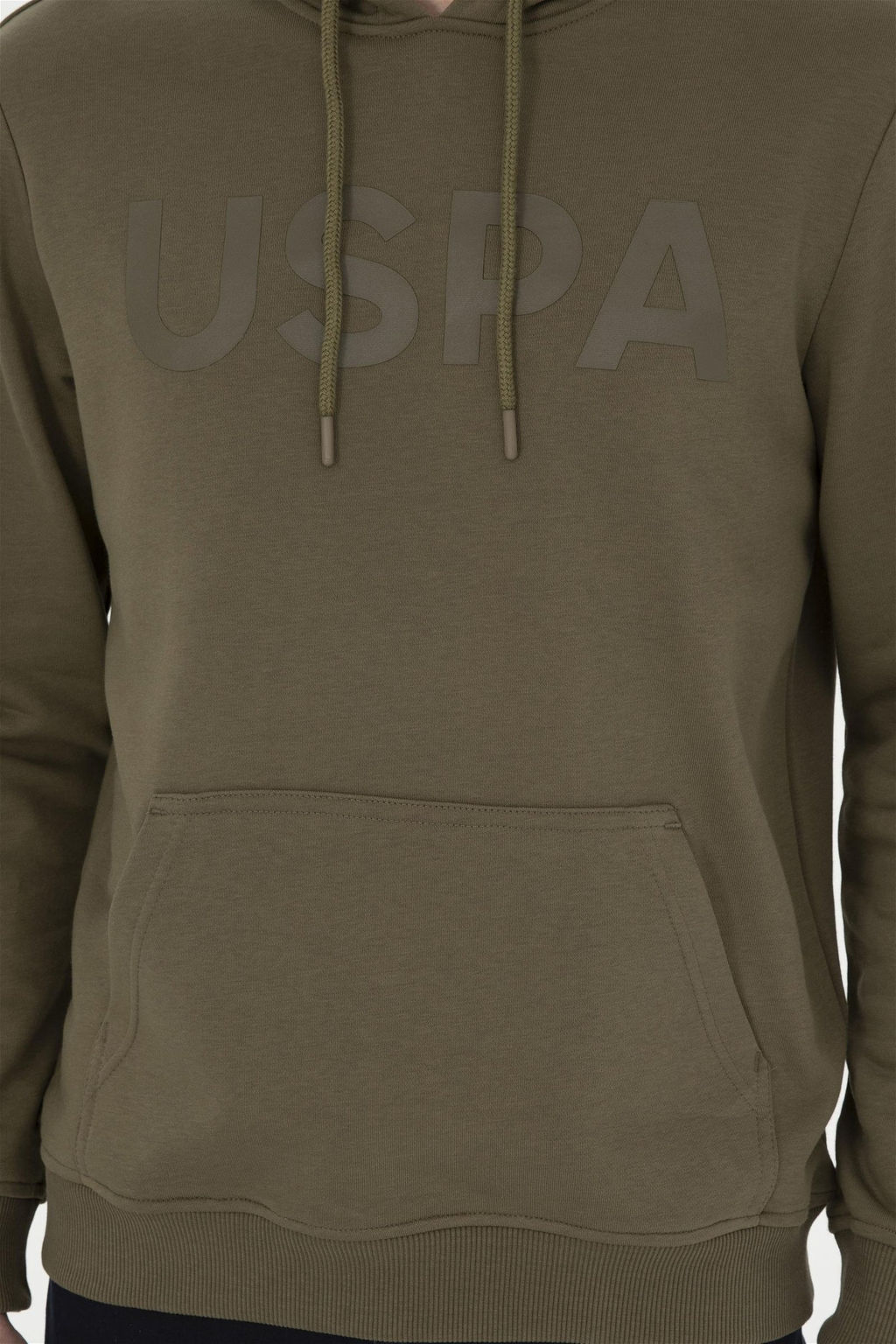 Мужской базовый свитшот цвета хаки Неожиданная скидка в корзине - U.s. polo assn фото 6