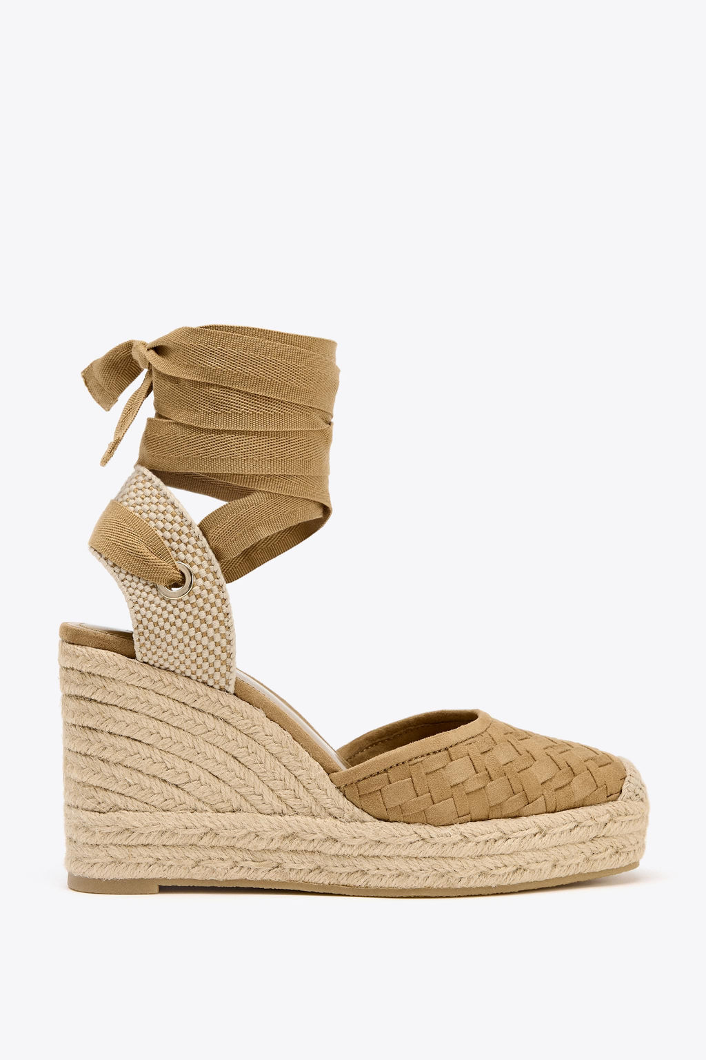 BRAIDED BODY WEDGE HEELS - Zara фото 2
