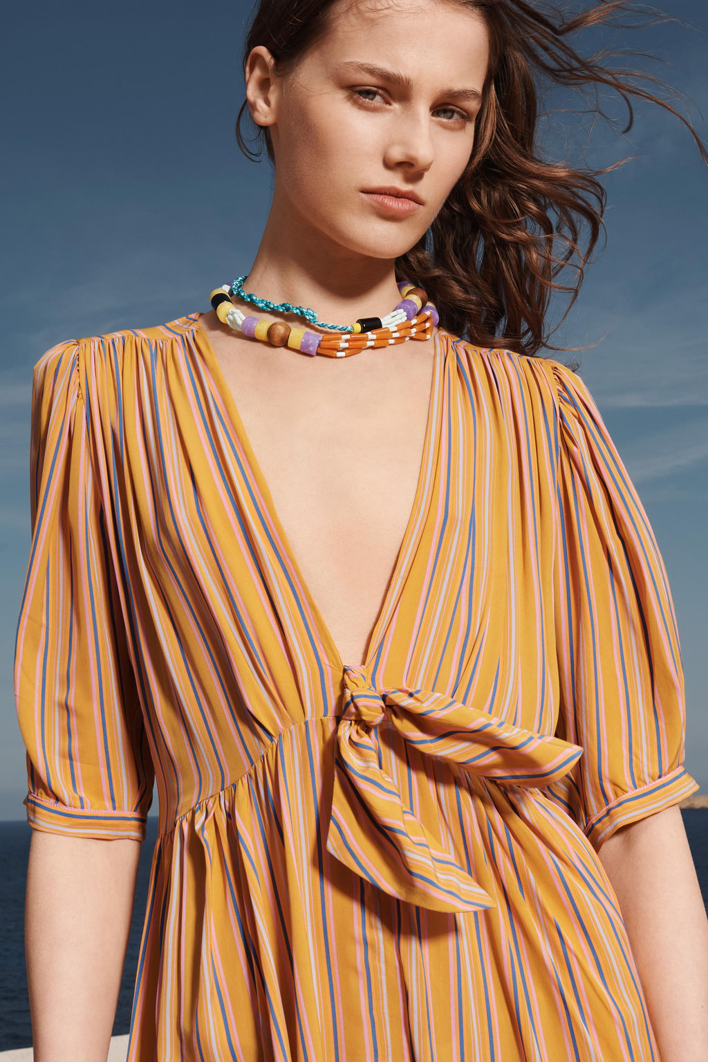 LIMITED EDITION STRIPED MIDI DRESS - Zara фото 10
