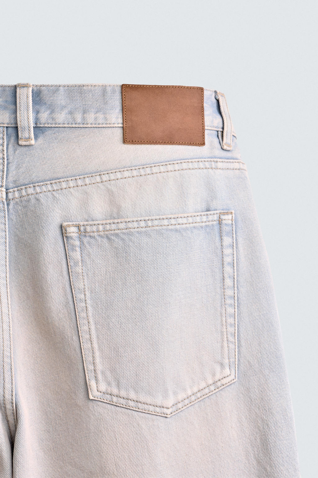 JEANS BAGGY CROPPED FIT / Azul claro - Zara фото 10