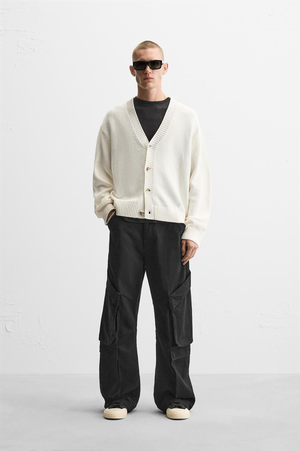 TEXTURED COTTON CARDIGAN - Zara фото 10