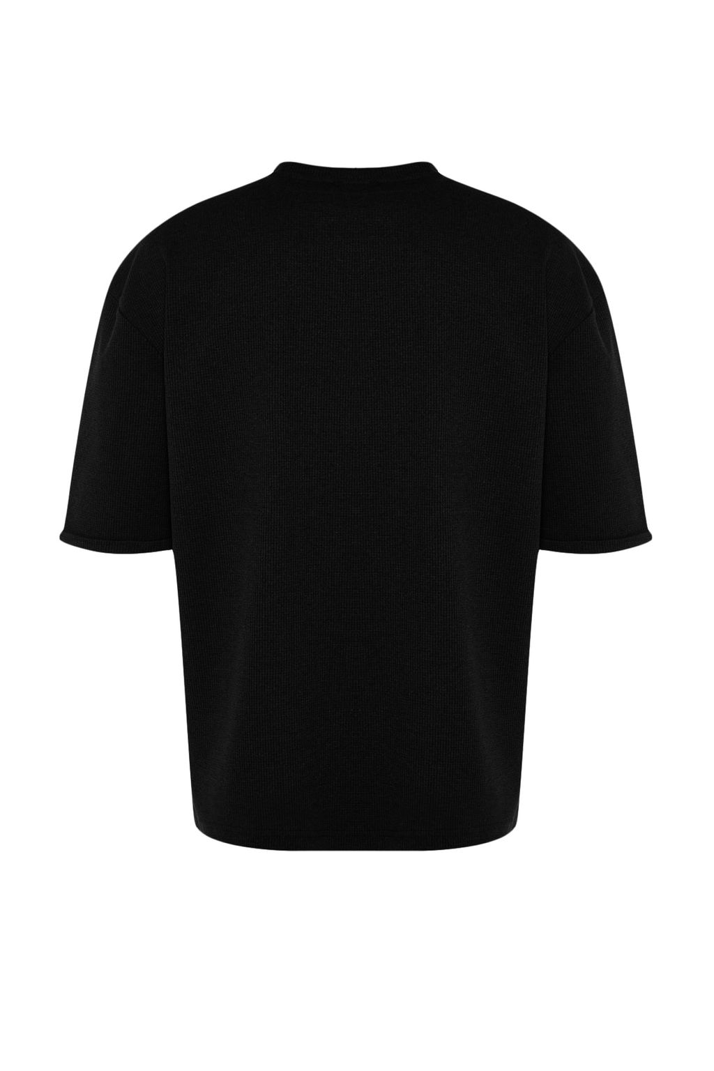 TRENDYOL MAN Siyah Oversize/Genis Kesim K?sa Kol Cepli Etiket Detayl? T-Shirt TMNSS23TS00077 - Trendyolmilla фото 25