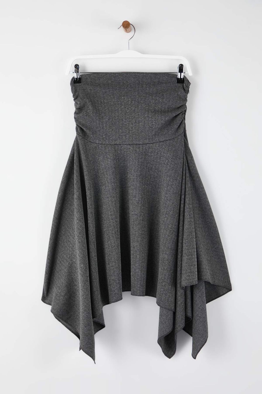 Antrasit Jakarl? Skater Asimetrik Midi Orme Etek TWOAW26ET00161 - Trendyolmilla фото 6