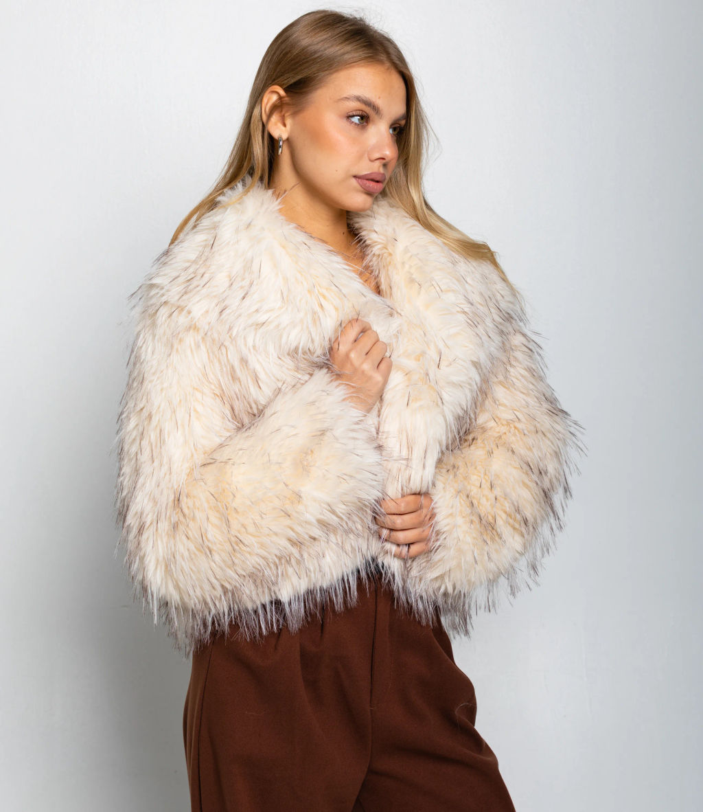 Шуба #КТ4011 (1), молочный - Dommod фото 3