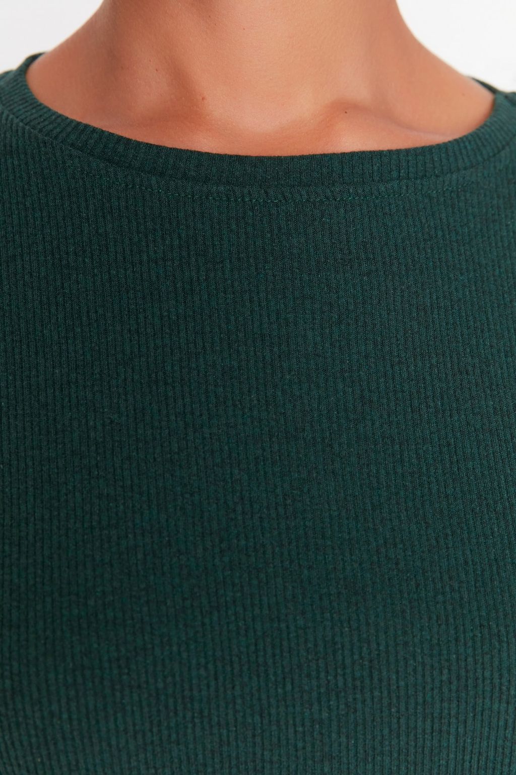Koyu Yesil Fitilli Orme Pijama Tak?m? THMAW21PT0009