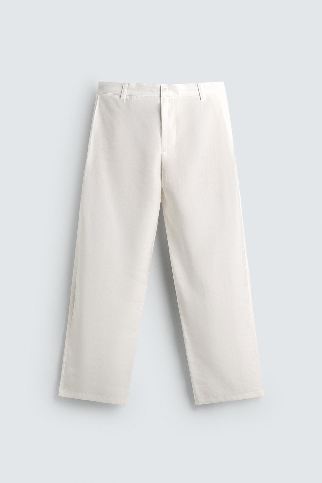 PANTAL?N FLUIDO PLIEGUES LATERALES / Blanco roto - Zara фото 7