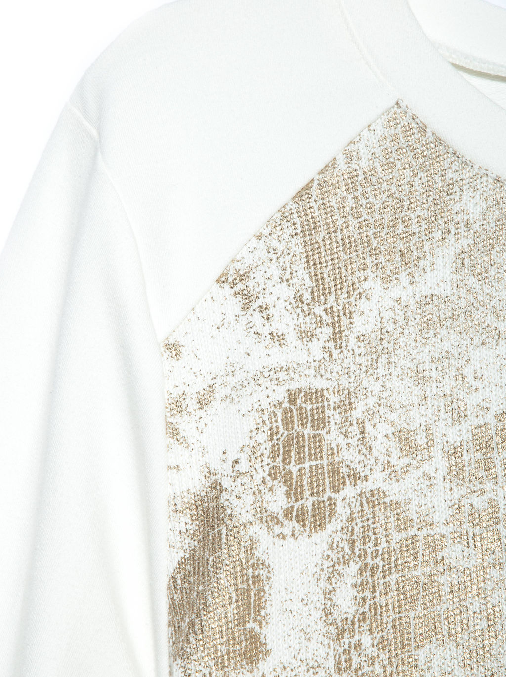 CONTE Ультракомфортный свитшот с металлическим принтом LD 900 off-white gold