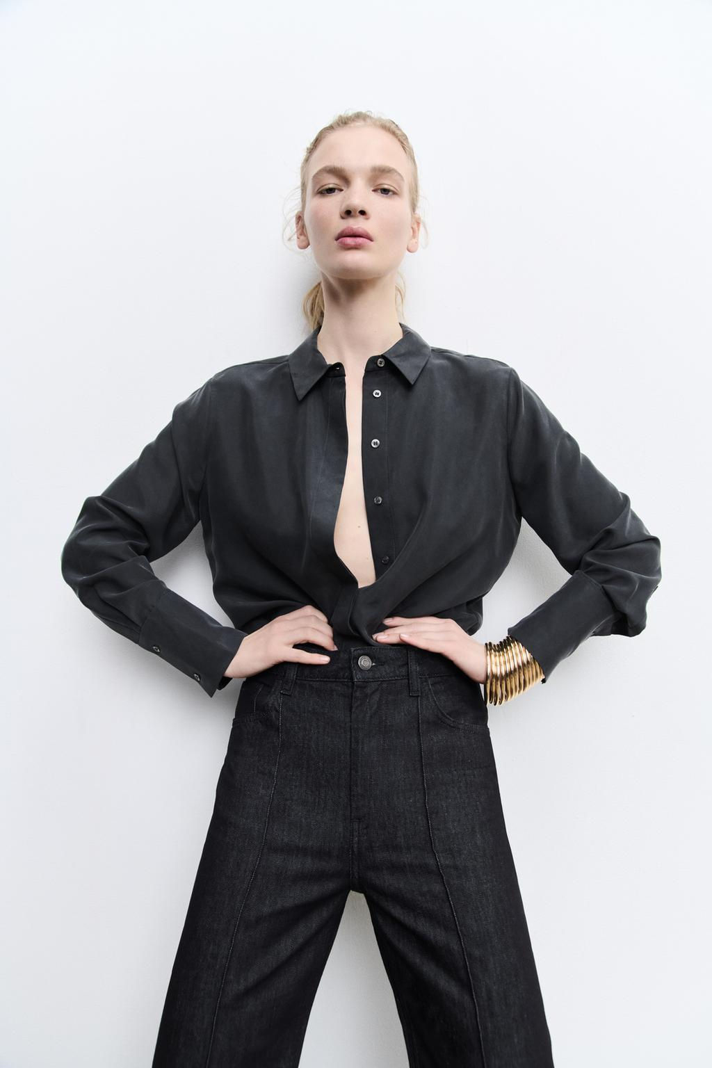 ZW COLLECTION RELAXED BOOTCUT JEANS - Zara фото 2
