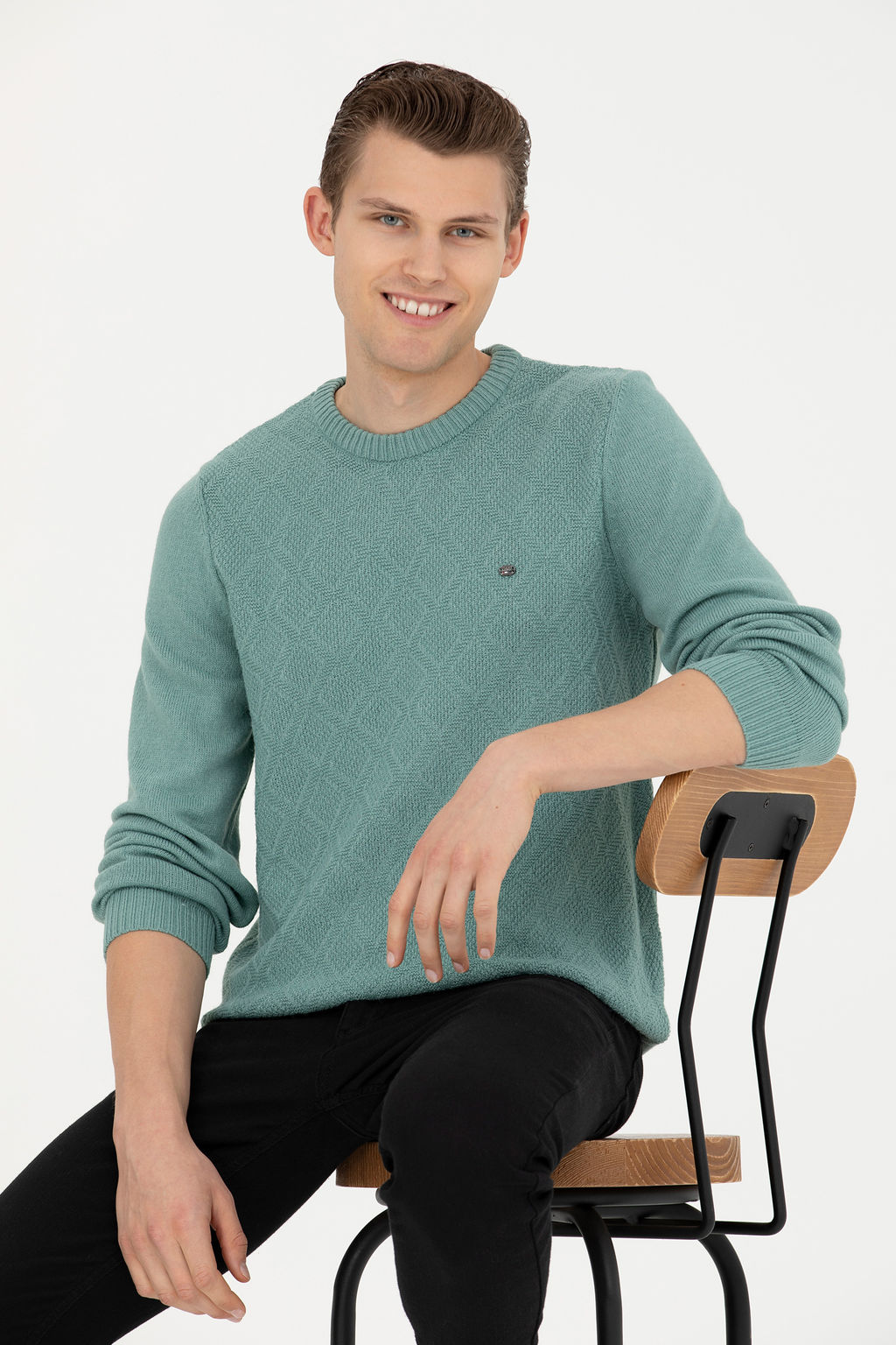 Мужской мятный свитер - U.s. polo assn фото 15