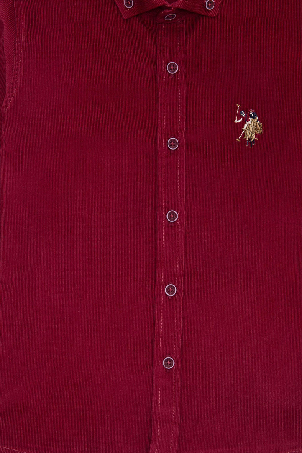 U. S. Polo Assn Рубашка с длинным рукавом вишневого цвета для мальчика - U.s. polo assn фото 3