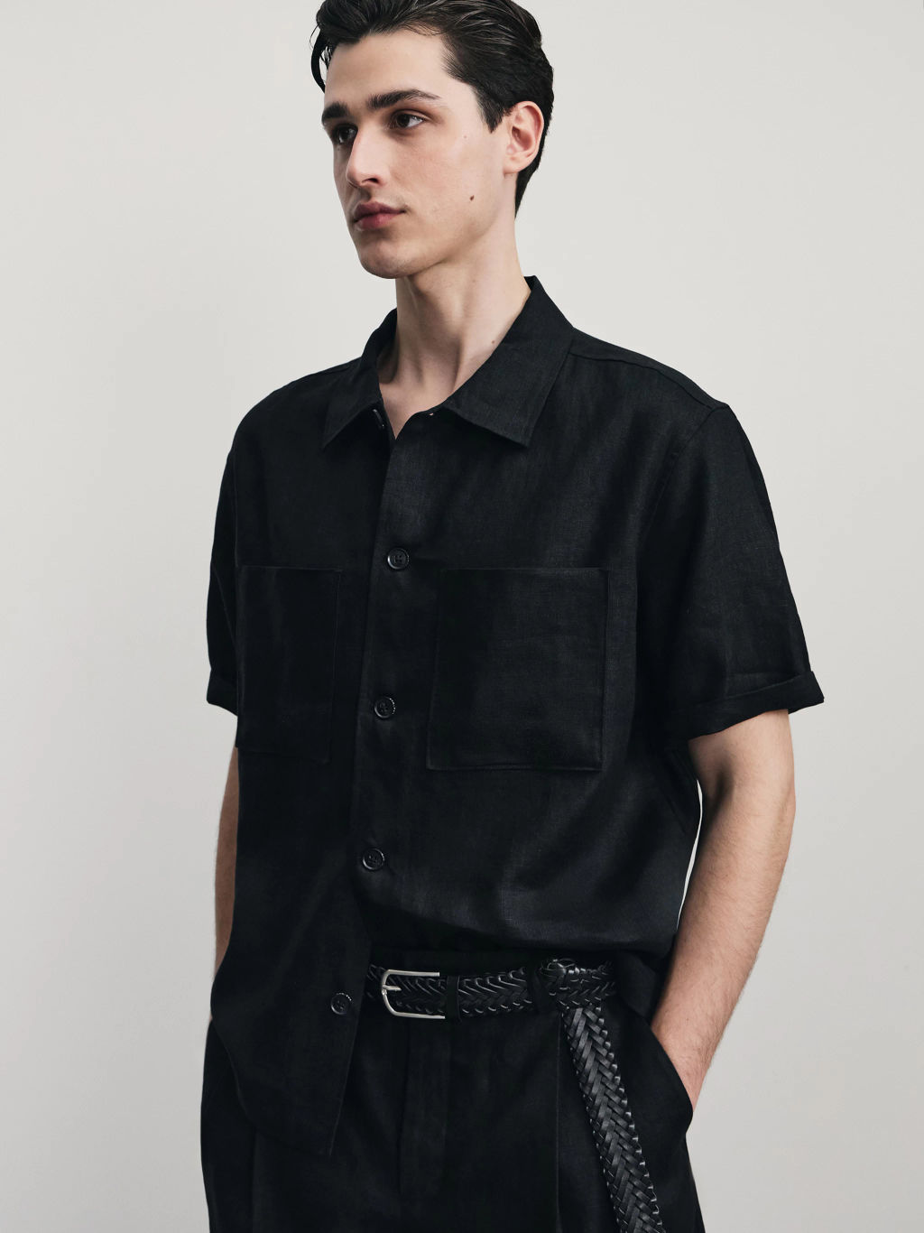 Рубашка 100% лён premium / Zarina