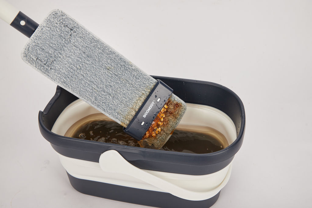 Набор для уборки. Компактное складное ведро и швабра с отжимом. - Boomjoy фото 9