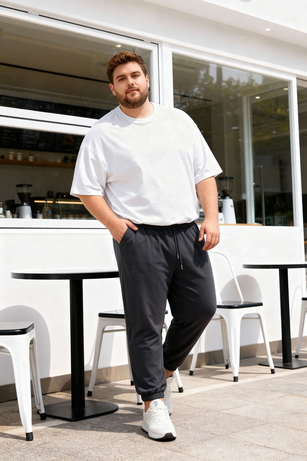 TRENDYOL MAN Buyuk Beden Indigo Oversize Rahat %100 Pamuklu Esofman Alt? TMNSS24AJ00001 - Trendyolmilla фото 33
