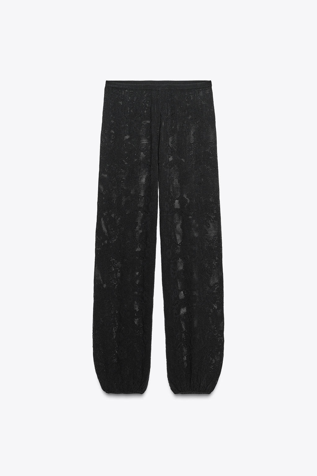 FLORAL STRUCTURE KNIT TROUSERS - Zara фото 6
