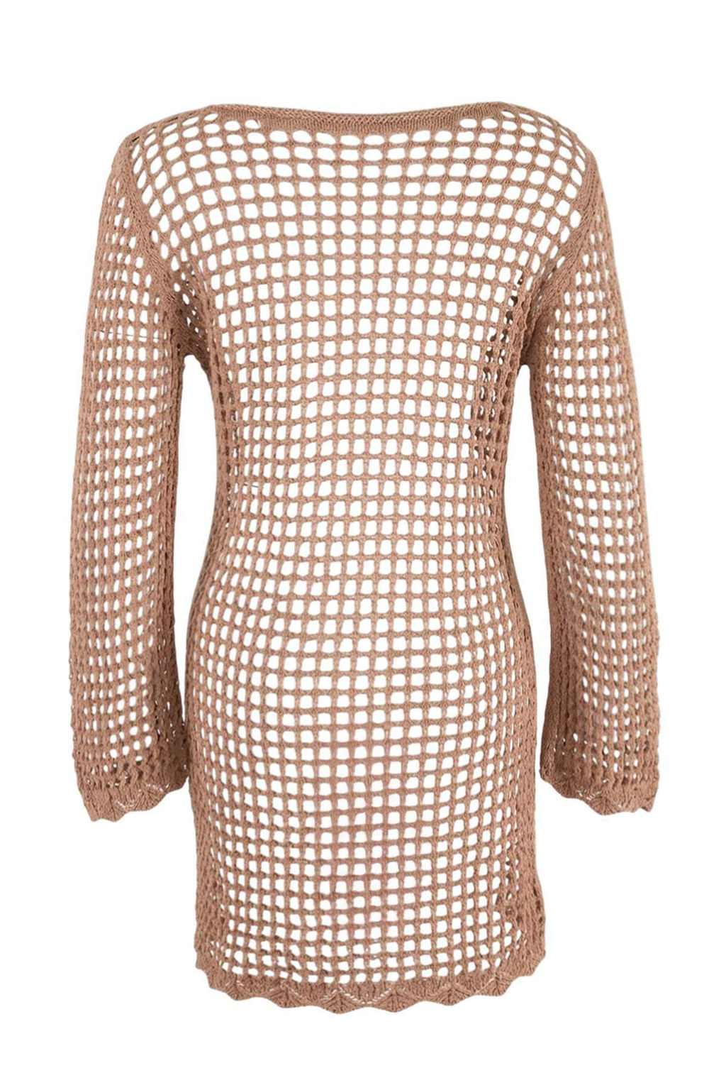 TRENDYOLMILLA Siyah Mini Triko Plaj Elbisesi TBESS24EL00065  фото 19