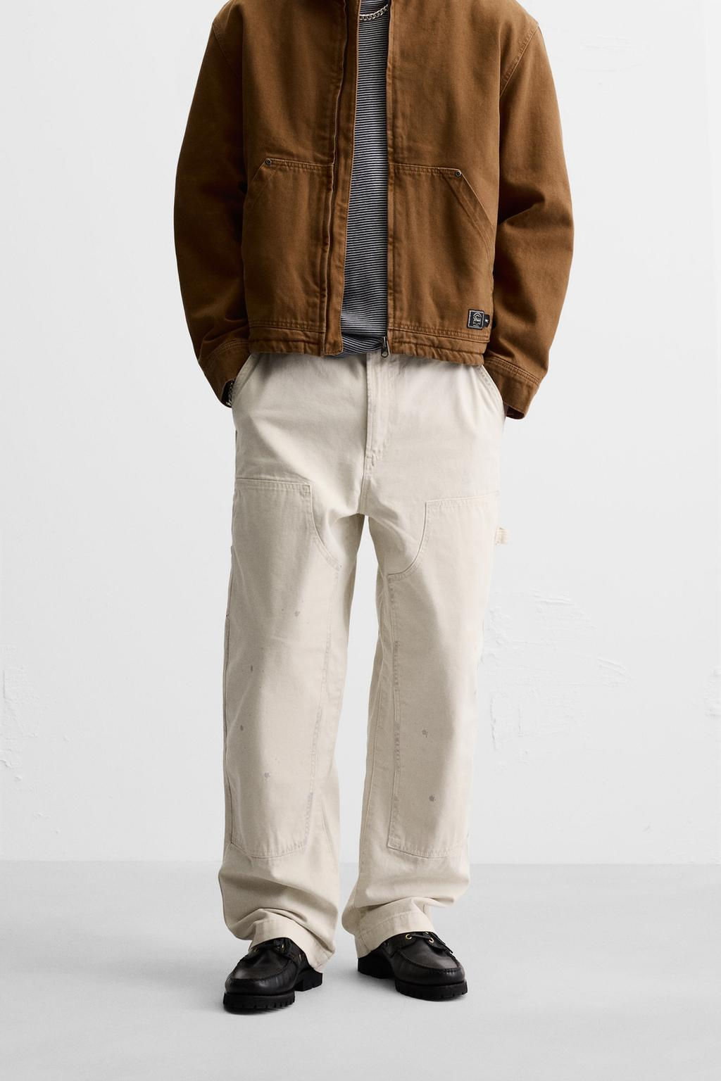 SPLATTER CARPENTER POCKET TROUSERS - Zara фото 2