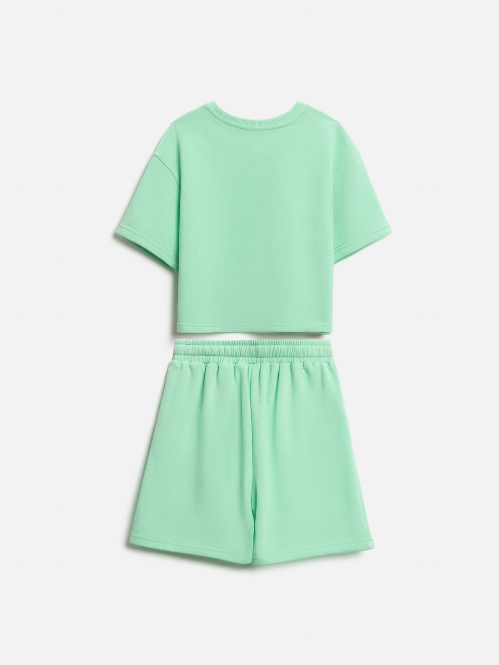 ACOOLA / Комплект для девочек ((1)джемпер и (2)шорты) Purim1 мятный  фото 2