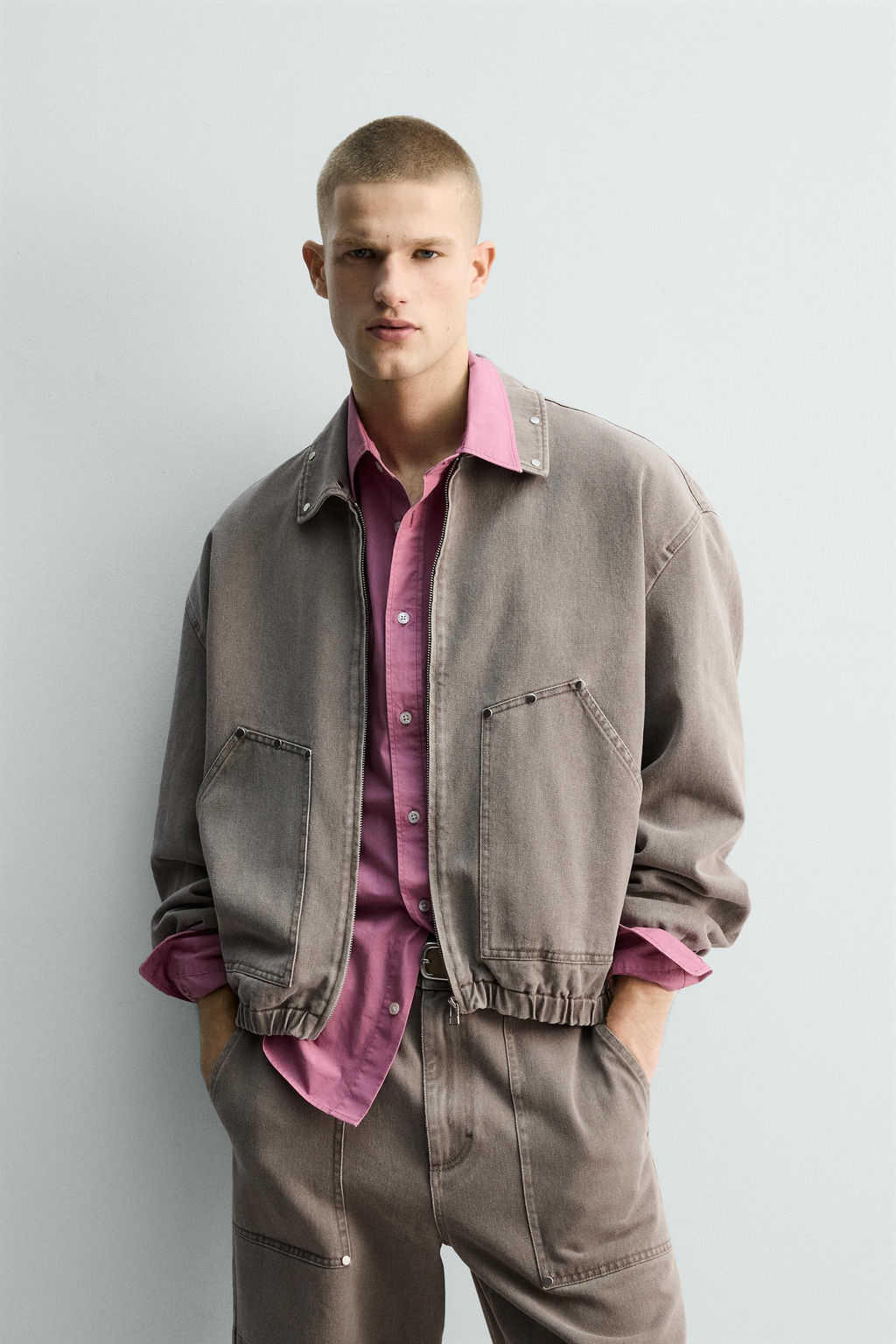 LIMITED EDITION RELAXED FIT STUDDED JACKET - Zara фото 10