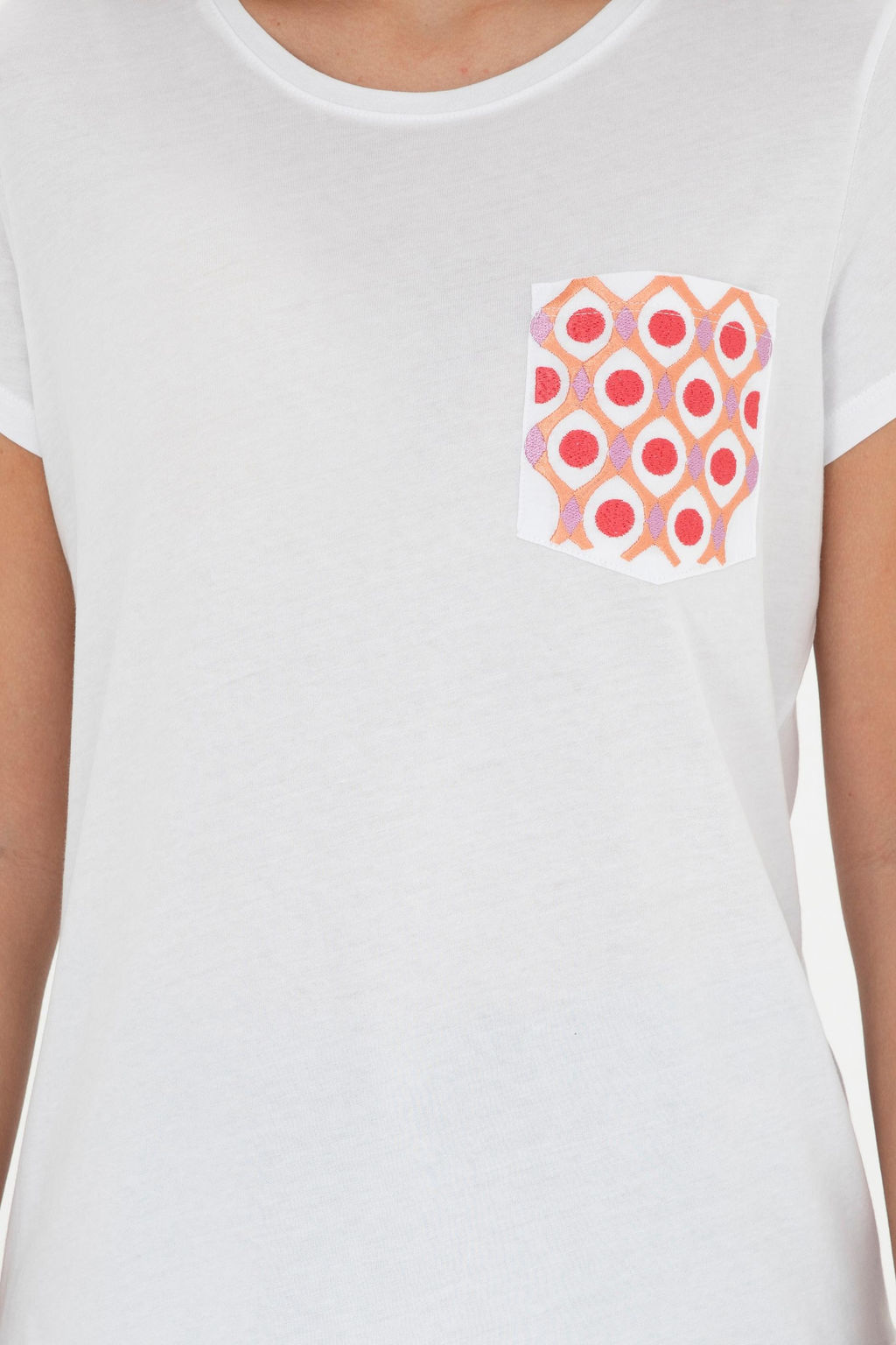 Женская белая футболка с круглым вырезом Неожиданная скидка в корзине - U.s. polo assn фото 6