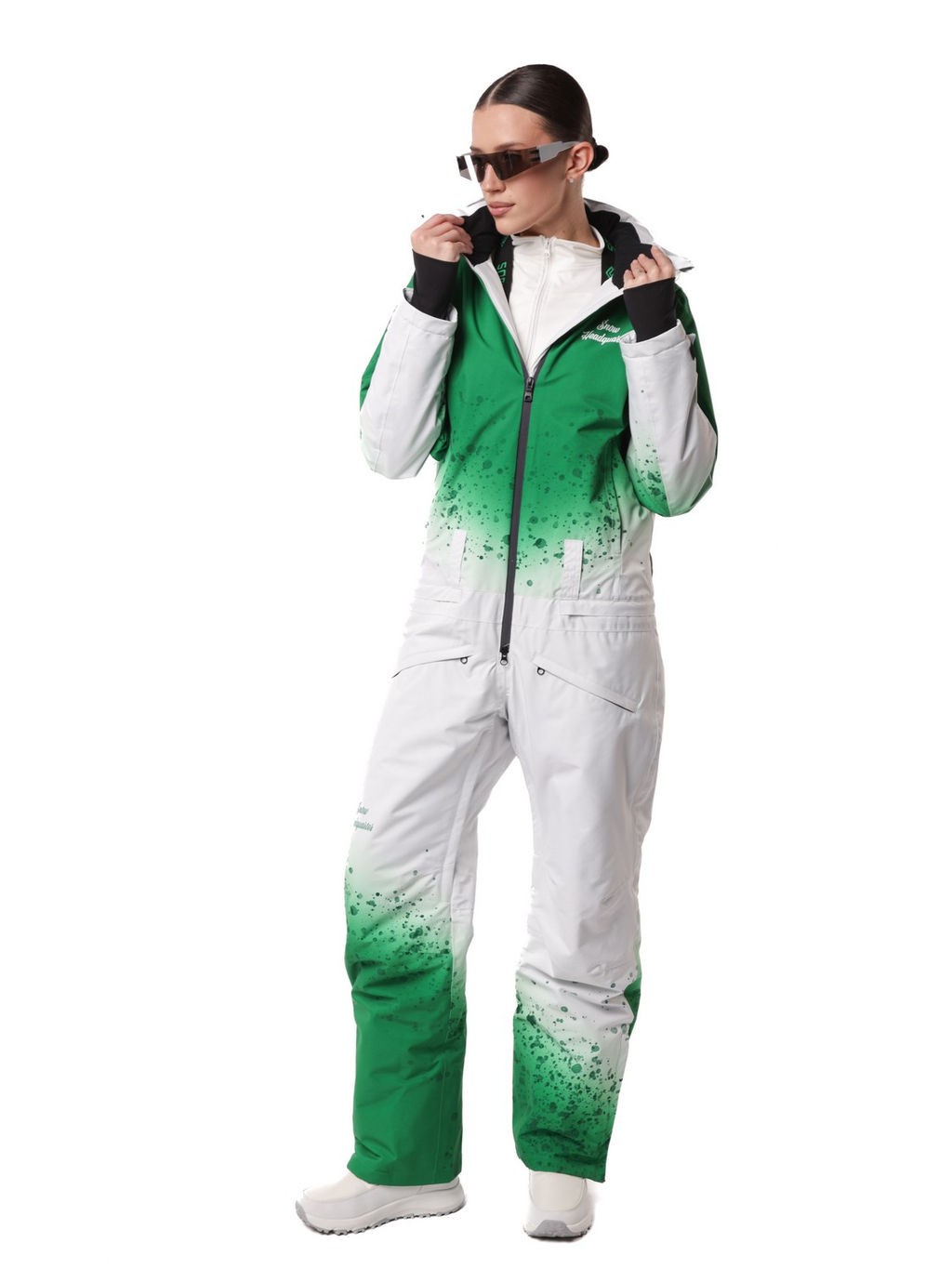 Комбинезон BB-0525 Бело-зеленый